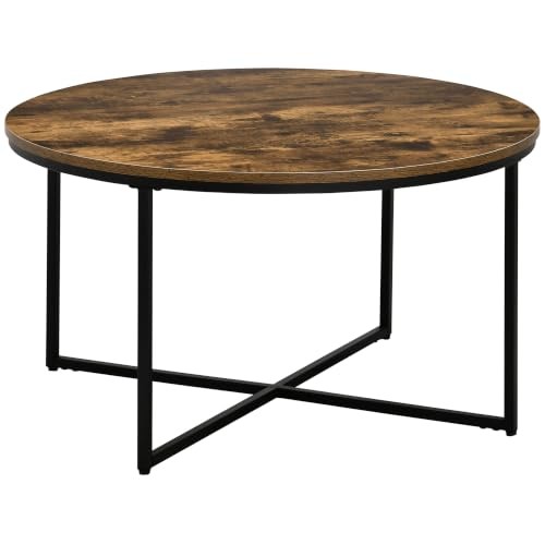 Homcom round coffee table - homcom,