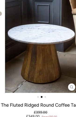 Fluted ridged round - ridged, coffee