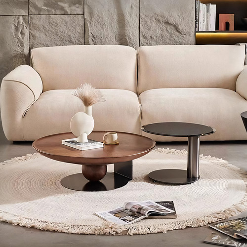 Ian round solid wood designer - round,