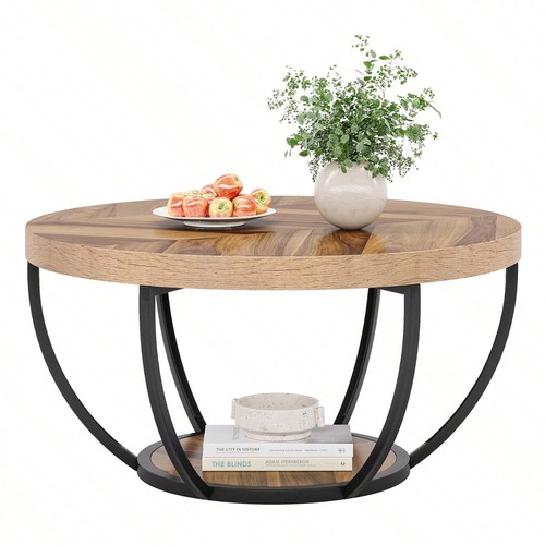 Round coffee table - round, table,