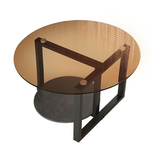 Glass coffee table - glass,