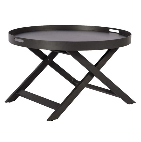 Metal coffee table round - metal,