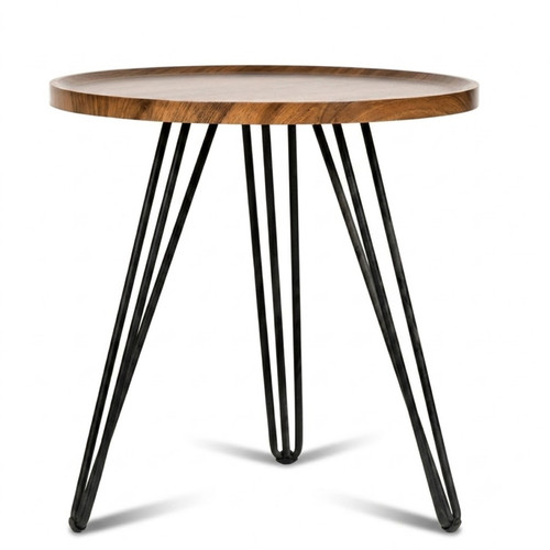 Wooden coffee table round - coffee,