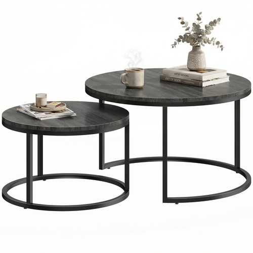 Homcom stacking coffee table - stacking,