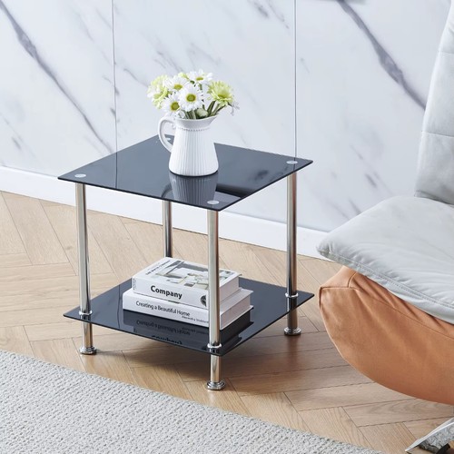 Tier black glass - tier, side