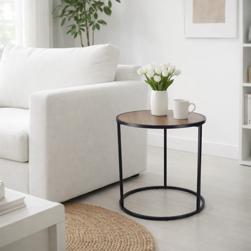Round coffee table sofa end - coffee,