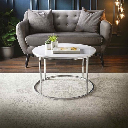 Round coffee table - table, gloss
