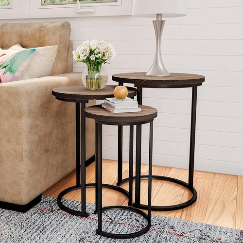 Set rustic brown - of,