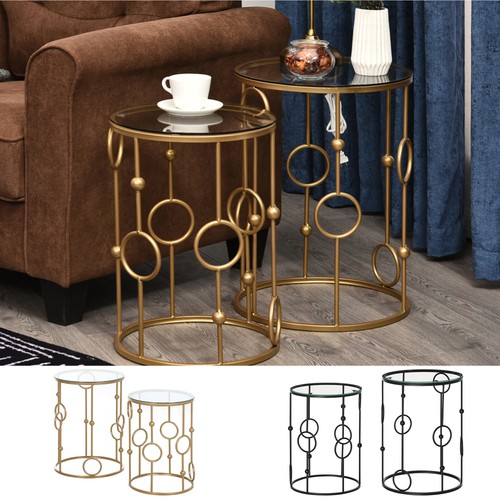Round coffee tables set - round,