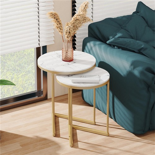Round nesting coffee table - table, set