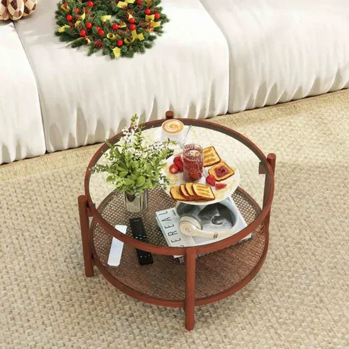 Costway 78cm round coffee - costway,
