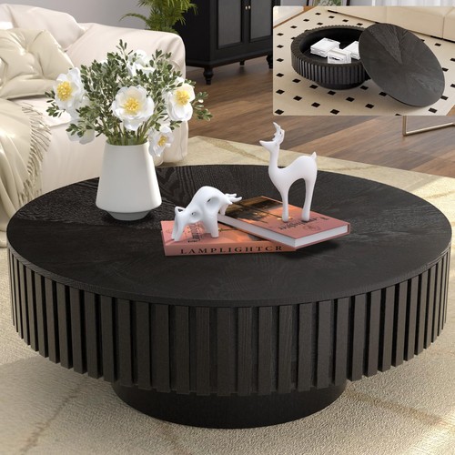 Round coffee table with - round,
