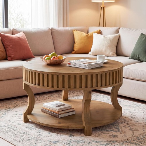 Tier round solid wood - solid,