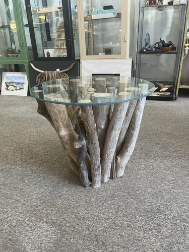 Driftwood coffee table - driftwood, round