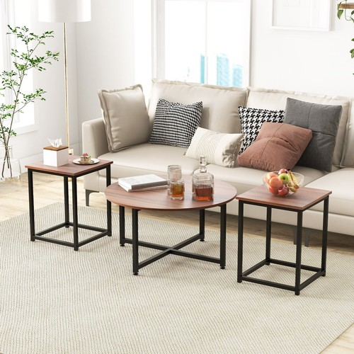 Set round coffee table - set,