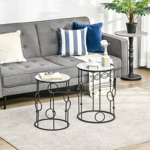 Round coffee tables set - round, of