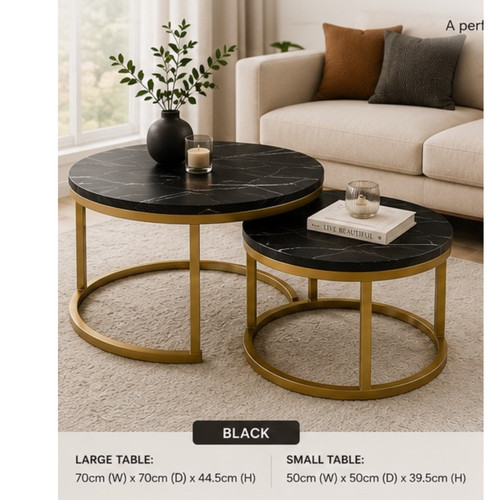 Luxury nesting coffee table - coffee,