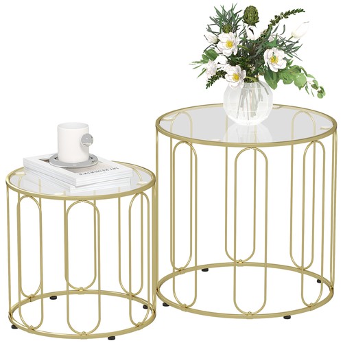 Homcom coffee table - set, 2