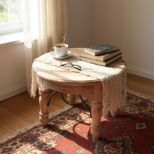 Coffee table solid - solid, wood
