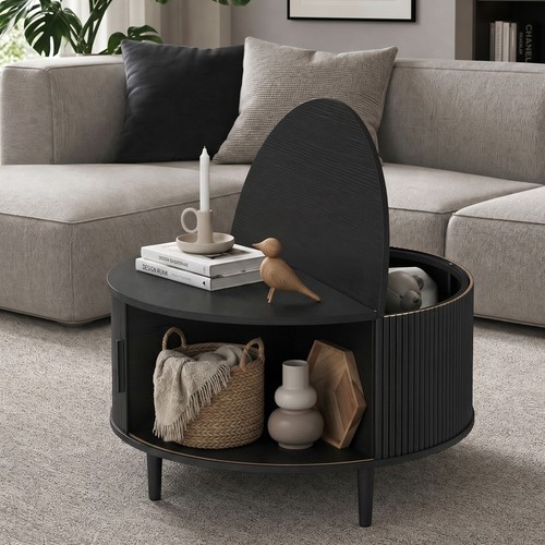 Homcom coffee table lift - coffee,