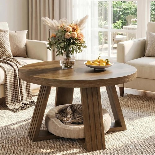 Inch round coffee table - round,