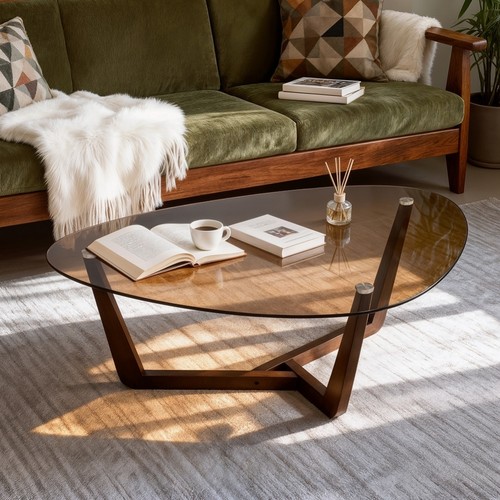 Modern glass coffee table - modern,