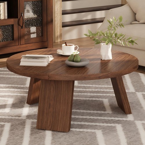 Round coffee table - table, modern
