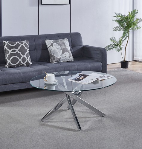Round table glass coffee - round, table,