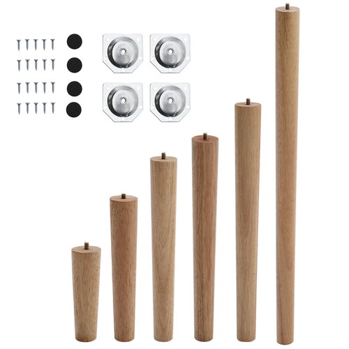Square round wooden feet - square/round,